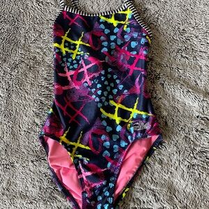 Girls Dolfin Uglies Lipstick Heart Pattern Swimsuit